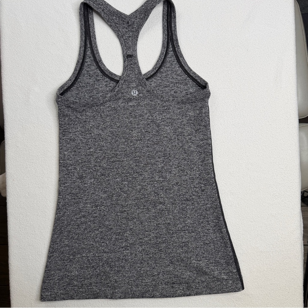 Lululemon Cool Racerback II •Heathered Black (First Release) - Picture 7 of 14